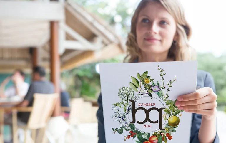 Bar De Q Menukaart Wit
